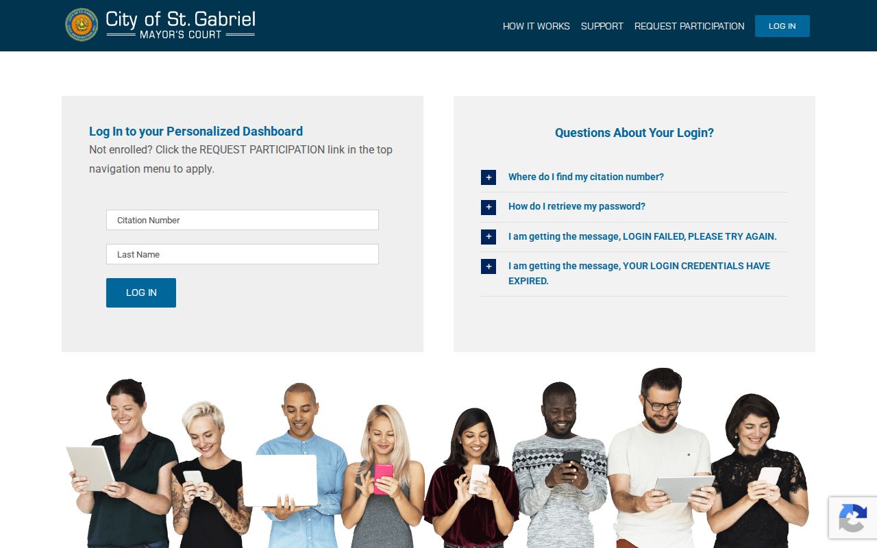 St. Gabriel court docket defensive-driver dashboard citation number and last name fields